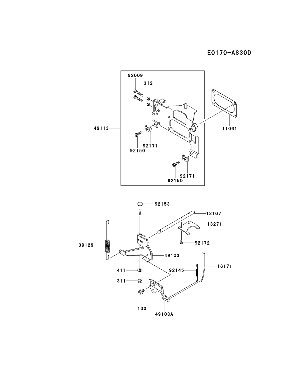 Fxt00v-Ds19 Control Equipment Diagram and Parts List for FXT00V-DS19  Cub Cadet Lawn Tractor
